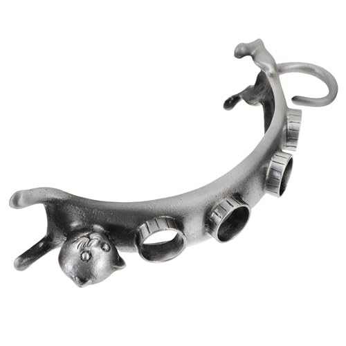 LIFKICH Antiker Weinflaschenverschluss Ständer aus Zinklegierung Praktischer Flaschenstopper und Ausgießer Halter für Zuhause und Bar Dekorativ und Vielseitig für Weinliebhaber von LIFKICH