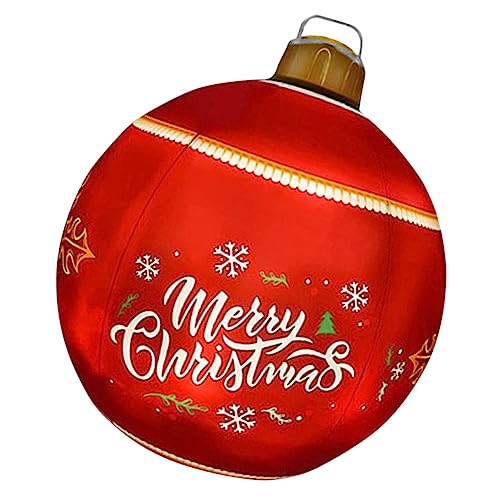 LIFKICH Aufblasbare Weihnachtskugel Weihnachtsschmuck Weihnachtskugeln Deck Dekor Party Im Freien Riesige Festliche Veranda Weihnachtsdekoration Weihnachtskugel Aufblasbare von LIFKICH