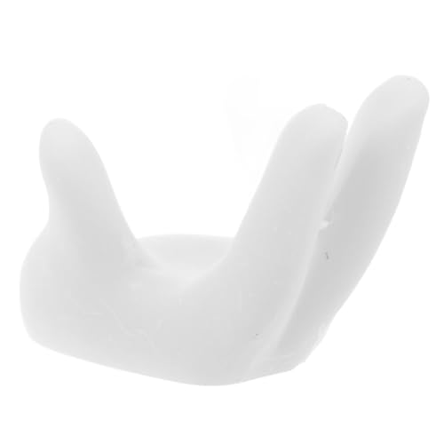 LIFKICH Handgeformter Kristallkugelhalter Aus Resin Eleganter Stand Für Große Kugeln Dekorative Basis Für Zuhause Und Büro Weißer Kugelständer Für Stilvolle Präsentation von LIFKICH