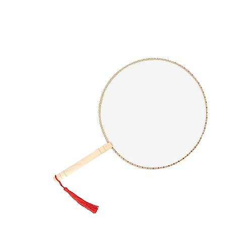 LIFKICH Blanker Malfächer Mit Holzgriff DIY-fächer Zum Malen Und Zeichnen Blankes Design Für Kinderkunst von LIFKICH