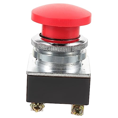 LIFKICH Druckknopf Schalter Selbstverriegelnd Push Button für Elektrische und Mechanische Geräte Installieren Langlebiges Material Design von LIFKICH