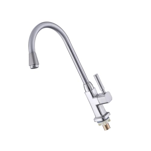 LIFKICH Einzel kaltwasserhahn aus Metall Drehbarer Wasserhahn mit Spritzfilter Langlebig und Rostfrei Moderner Badarmatur Geeignet für Waschbecken und Heimgebrauch von LIFKICH