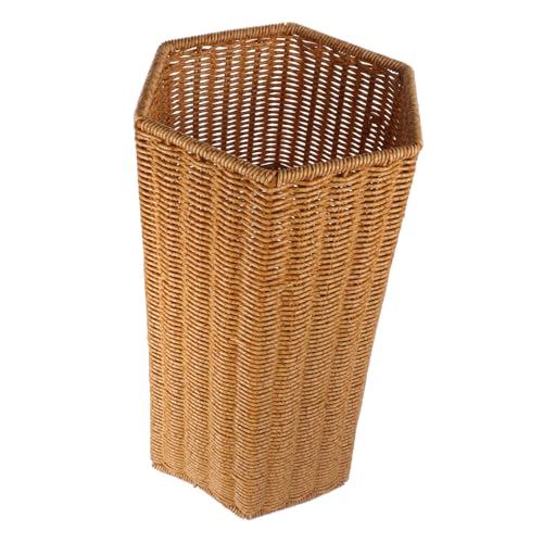 LIFKICH Künstlicher Rattan Schirmständer Praktischer Regenschirmhalter aus Kunststoff für Eingangsbereich Große Kapazität Vielseitig Einsetzbar für Zuhause und Büro von LIFKICH