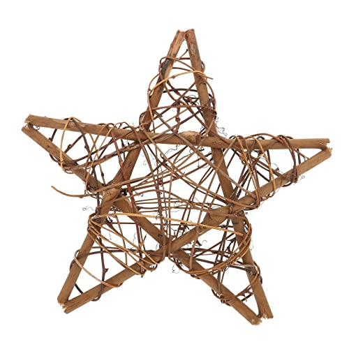 LIFKICH Pentagramm Weidenwandkunst Getrockneter Blumenkranz Wohndekor von LIFKICH
