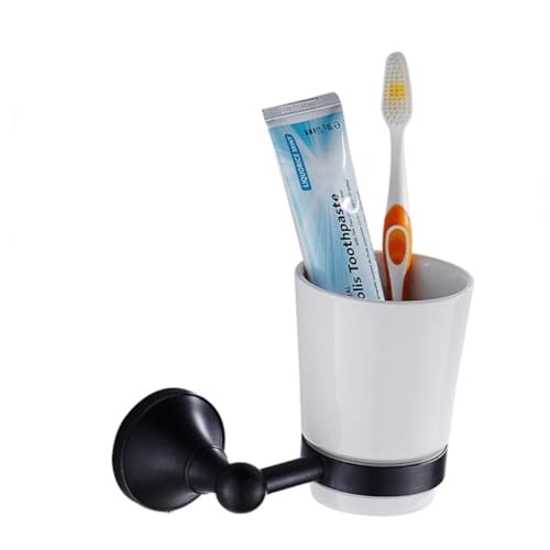 LIFKICH Retro -Tassenhalter montiert Bad Befestigung Zahnbürstenbecherregal Gestell Wand Halter für Zahnbürstenbecher Wasserbecherhalter Tassenhalter zur Aufbewahrung zu Hause Schwarz LIFKICH Retro -Tassenhalter montiert Bad Befestigung Zahnbürstenbecherregal Gestell Wand Halter für Zahnbürstenbecher Wasserbecherhalter Tassenhalter zur Aufbewahrung zu Hause Schwarz von LIFKICH