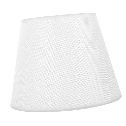 LIFKICH Stoff Lampenschirm Tischlampenschirm Nachttischlampe Ersatz Lampenabdeckung Weiß für Warme Sanfte Beleuchtung im Schlafzimmer und Wohnzimmer von LIFKICH