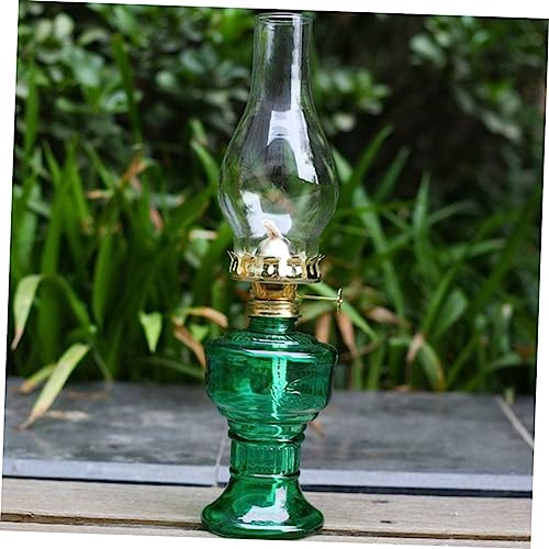 LIFKICH Vintage Kerosinlampe mit Transparentem Dekorative Petroleumlampe für Wohnzimmer und Schlafzimmer Atmosphärische Outdoor Laterne für Camping und Notbeleuchtung von LIFKICH