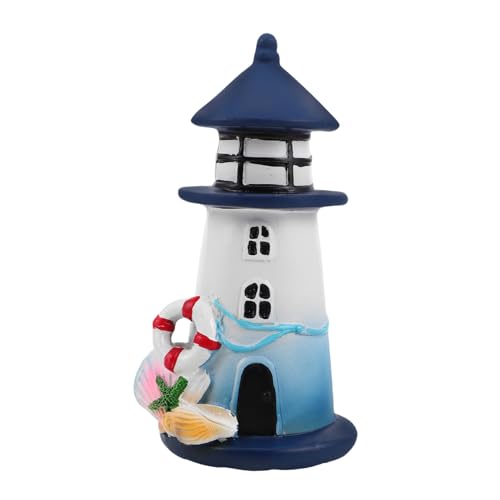 LIFKICH Wasserdichter Ersatz lighthouse Lampenschirm aus Langlebigem Resin Einfache Installation Nautisches Outdoor deko element für Garten Terrasse und Gehweg Künstlerischer von LIFKICH