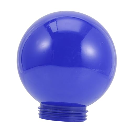 LIFKICH Wasserdichter Lampenschirm Ersatz Ø Kugel Lampenglas für Außenleuchten Schraubgewinde Robust Geeignet für Garten Terrasse Blaue Lampenabdeckung von LIFKICH