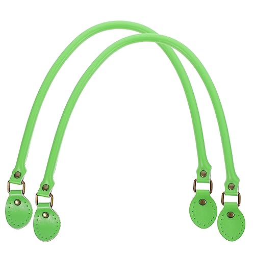LIFKOME 1 Paar Echtes Leder Taschenhenkel Gelb Grün Handtaschen Ersatzriemen für DIY Robuste und Farbenfrohe Schultergurte für Umhängetaschen Handtaschen und Kleine Taschen von LIFKOME