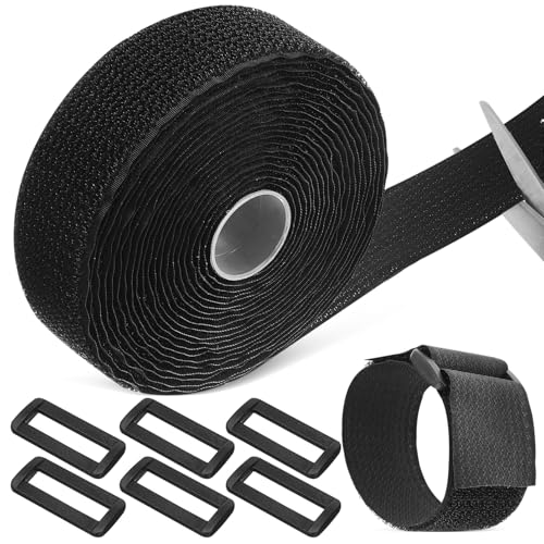 LIFKOME 1 Rolle Klettband Selbstklebend Roll mit Kunststoffschnallen Wiederverwendbare Kabelbinder zur Einfachen Befestigung und Organisation von Kabeln Schläuchen und LIFKOME 1 Rolle Klettband Selbstklebend Roll mit Kunststoffschnallen Wiederverwendbare Kabelbinder zur Einfachen Befestigung und Organisation von Kabeln Schläuchen und von LIFKOME