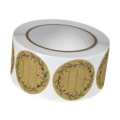 LIFKOME 1 Rolle Olivenzweig Aufkleber für Gebäck Runde Selbstklebende Etiketten für Einmachgläser Backwaren und Verpackungen pro Rolle LIFKOME 1 Rolle Olivenzweig Aufkleber für Gebäck Runde Selbstklebende Etiketten für Einmachgläser Backwaren und Verpackungen pro Rolle von LIFKOME