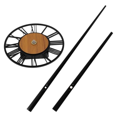LIFKOME 1 Satz DIY Wanduhr Set mit Holzmaserung Römische Ziffern Leise Uhrwerk Mechanismus für Kreative Uhrendesigns Holzfarbe ohne Batterien für Heimwerkerprojekte von LIFKOME