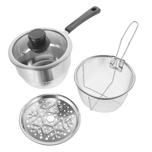 LIFKOME 1 Satz Dampfgarer Set Multifunktionale Dampfpott mit Frittierkorb Geeignet für Suppen Heiße Töpfe und Energieeffizient Hitzebeständig Geschenkidee für Freunde von LIFKOME