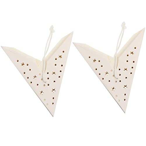 LIFKOME 1 Satz Faltstern Lampenschirme Papier Weiße Dekorative Hängelampe Für Weihnachten Partys Und Innendekoration 2 Stück LIFKOME 1 Satz Faltstern Lampenschirme Papier Weiße Dekorative Hängelampe Für Weihnachten Partys Und Innendekoration 2 Stück von LIFKOME