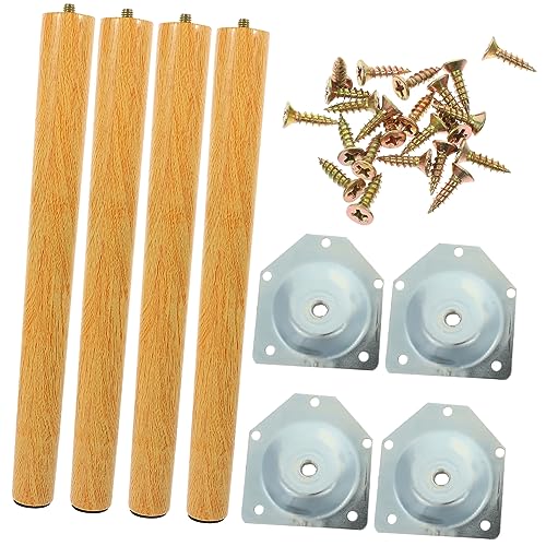 LIFKOME 1 Satz Holz Tischbeine Hohe Möbelbeine Langlebig und Robust für Schreibtisch und Möbel Einfache Montage Zufällige Farbauswahl Zufällige Farbe Zufällige Farbe von LIFKOME