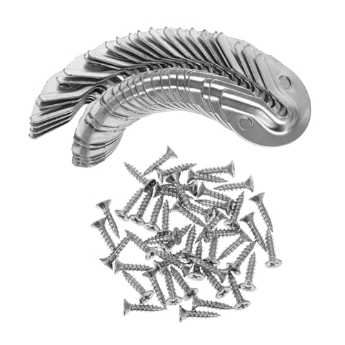 LIFKOME 1 Satz Multi Use Clips mit Schrauben Sichere und Stabile Wandhalterungen für Bilderrahmen Spiegel und Möbel Installieren Vielseitig Einsetzbar von LIFKOME