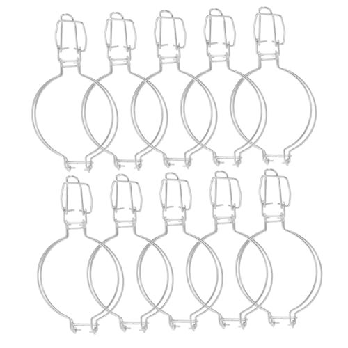 LIFKOME 10 Stück Klammern für Einmachgläser Teiliges Robuste Drahtverschlüsse für Honig und Glasbehälter Einfach zu Bedienen und Tragbar für Zuhause und Gastronomie von LIFKOME