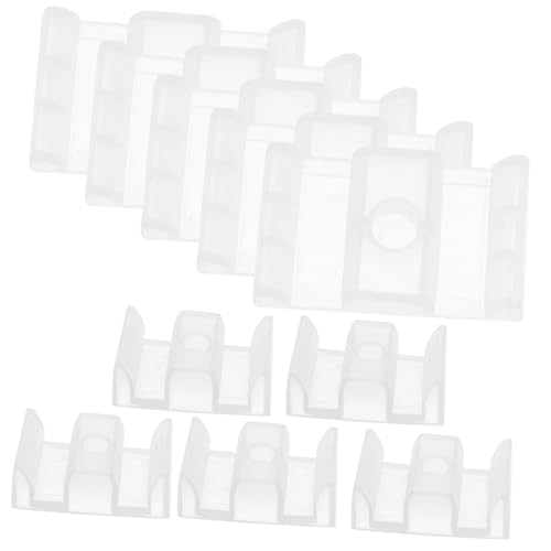 LIFKOME 10 Stück Teiliges Duschabzieher Kunststoff Schiebetür Bodengleiter Anti kollisionsschutz Duschraum Türführung Rutschfest für Glasduschen Badezimmer von LIFKOME