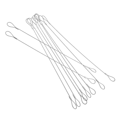 LIFKOME 10 Stück Teiliges Edelstahl Drahtseil mit Schlaufen Belastbares Sicherheitskabel für Schlüsselringe Gepäckanhänger Vielseitig Einsetzbar für Reisen und Outdoor aktivitäten LIFKOME 10 Stück Teiliges Edelstahl Drahtseil mit Schlaufen Belastbares Sicherheitskabel für Schlüsselringe Gepäckanhänger Vielseitig Einsetzbar für Reisen und Outdoor aktivitäten von LIFKOME