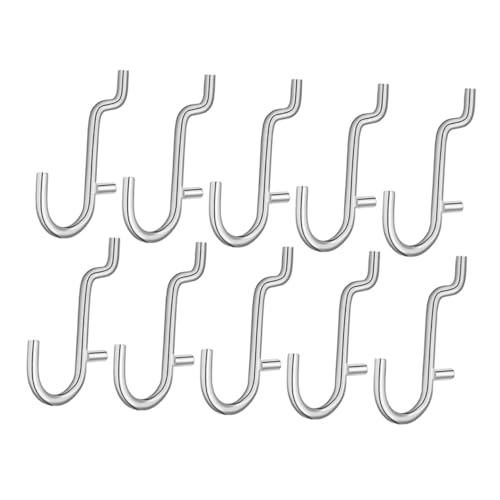 LIFKOME 10 Stück Teiliges Edelstahl Lochwandhaken Robuste Metallhaken für Garage und Werkstatt Vielseitige Organizer haken für Stecktafel Einfache Montage Langlebig und Geschmeidig für LIFKOME 10 Stück Teiliges Edelstahl Lochwandhaken Robuste Metallhaken für Garage und Werkstatt Vielseitige Organizer haken für Stecktafel Einfache Montage Langlebig und Geschmeidig für von LIFKOME