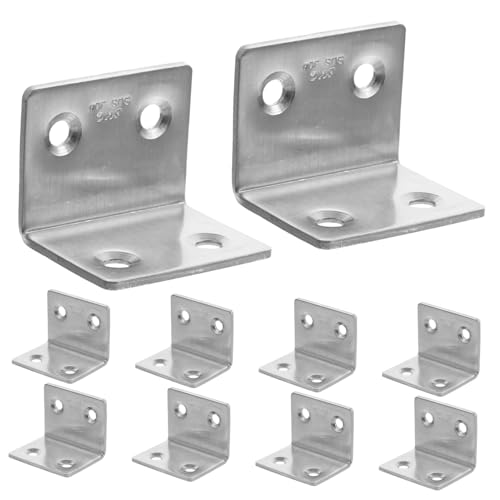 LIFKOME 10 Stück Teiliges Edelstahl für Holz Robuste Eckverbinder mit Schrauben Wiederverwendbare Möbelhalterung zur Regal Möbelverstärkung Einfache Montage für DIY und Heimwerker LIFKOME 10 Stück Teiliges Edelstahl für Holz Robuste Eckverbinder mit Schrauben Wiederverwendbare Möbelhalterung zur Regal Möbelverstärkung Einfache Montage für DIY und Heimwerker von LIFKOME