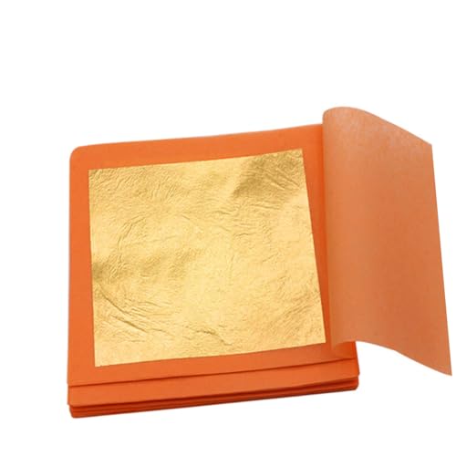 LIFKOME 10 Stück Teiliges Essbares Blattgold Goldfolie für Basteln Dekoration Malerei Makeup Vergoldung Holz Keramik Glas Metall Papier Stoff Kunststoff LIFKOME 10 Stück Teiliges Essbares Blattgold Goldfolie für Basteln Dekoration Malerei Makeup Vergoldung Holz Keramik Glas Metall Papier Stoff Kunststoff von LIFKOME