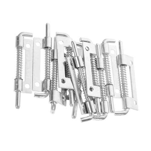 LIFKOME 10 Stück Teiliges Feder türriegel Verzinktem Eisen Federbelasteter Scharnierbolzen für Schranktüren Robust Langlebig Automatische Rückstellung Stabile Verriegelung für Industrie von LIFKOME