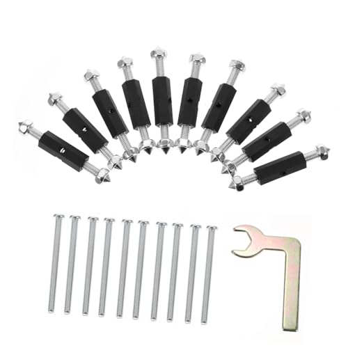 LIFKOME 10 Stück Teiliges Metall Reparatur Unterputzdosen mit Schrauben und Schraubenschlüssel Langlebig Verschleißfest zur Festen Befestigung und Reparatur von Steckdosen von LIFKOME