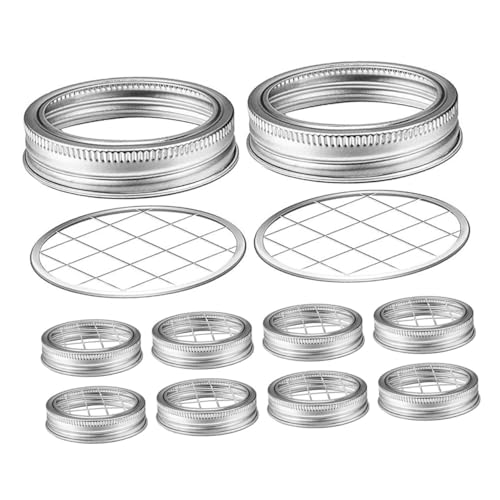 LIFKOME 10 Stück Teiliges Metall blumengitter Wiederverwendbar Robustes Eisen für Einmachglas Vielseitiges Blumen Stifthalternetz für Kreative Blumenarrangements und Dekoration von LIFKOME