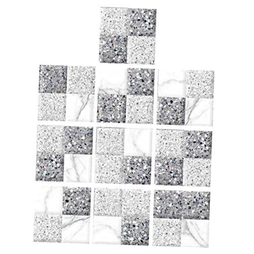 LIFKOME 10 Stück Teiliges Nordisches Fliesenaufkleber Set Wasserdichte Selbstklebende Dekorative Wandsticker Stilvolles Wandornament für Bad Küche und Wohnzimmer Vielseitig Glatten von LIFKOME