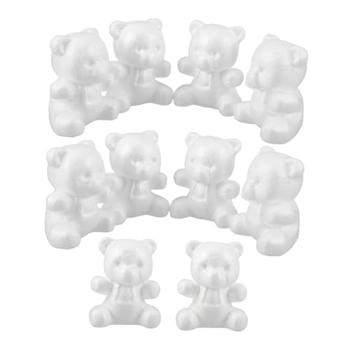 LIFKOME 10 Stück Teiliges Polystyrol Weiß zum Bemalen Leichter DIY-Bär für Kreative Dekorationen Kunstprojekte Hochzeiten Geburtstage Schulveranstaltungen Vielseitig Nutzbar LIFKOME 10 Stück Teiliges Polystyrol Weiß zum Bemalen Leichter DIY-Bär für Kreative Dekorationen Kunstprojekte Hochzeiten Geburtstage Schulveranstaltungen Vielseitig Nutzbar von LIFKOME