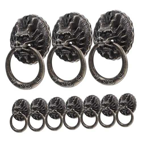 LIFKOME 10 Stück Teiliges Retro Dragon Head Schrankgriffe aus Robustem Zinklegierung Dekorative Vintage Möbelgriffe für Türen Langlebig Farbbeständig für Küchenschränke und Kommoden von LIFKOME
