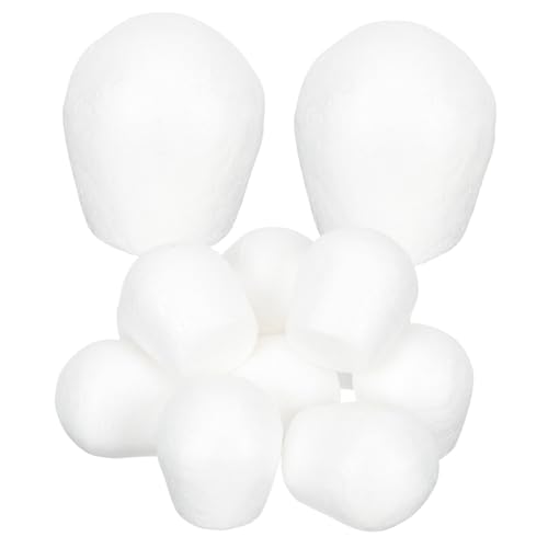 LIFKOME 10 Stück Teiliges Schaumstoff Cake Modell Wiederverwendbare Kleine Cupcake Übungsmodelle Glatte Oberfläche zum Dekorieren mit Fondant für DIY Kuchen deko Backpraxis und von LIFKOME