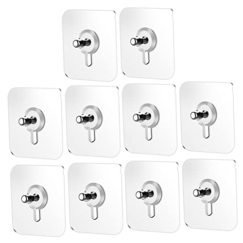 LIFKOME 10 Stück Teiliges Transparente Haken mit Schrauben Nahtlose Wandhaken für Küche und Bad Belastbar Installieren und Anpassbare Höhe LIFKOME 10 Stück Teiliges Transparente Haken mit Schrauben Nahtlose Wandhaken für Küche und Bad Belastbar Installieren und Anpassbare Höhe von LIFKOME