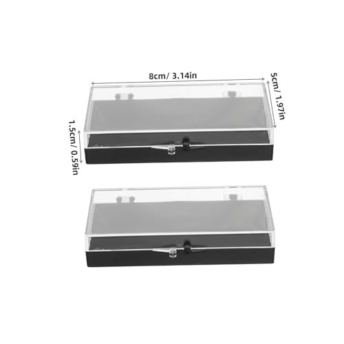 LIFKOME 10 Stück Teiliges Transparente Rechteckige Anstecknadelbox aus Kunststoff mit Schwarzem Flachvlies Einsatz Vielseitige Schmuck Broschen aufbewahrungsbox Kleine Vitrine für Ringe LIFKOME 10 Stück Teiliges Transparente Rechteckige Anstecknadelbox aus Kunststoff mit Schwarzem Flachvlies Einsatz Vielseitige Schmuck Broschen aufbewahrungsbox Kleine Vitrine für Ringe von LIFKOME