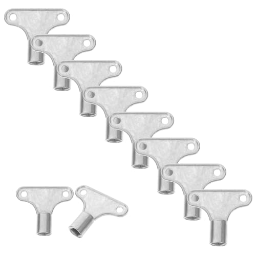 LIFKOME 10 Stück Teiliges Ventilschlüssel für Heizkörper Entlüftung Metall Heizkörper Schlüssel Bleed Valve Werkzeug Einfache Anwendung Kompatibel mit Standard Radiatoren Verbessert von LIFKOME