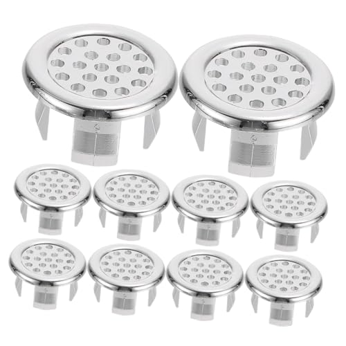 LIFKOME 10 Stück Teiliges Waschbecken Überlauf Abdeckung aus Rundes Design Spritzwassergeschützt Kompatibel mit Verschiedenen Waschbeckenmodellen Praktische Dekorationsabdeckung für Bad von LIFKOME