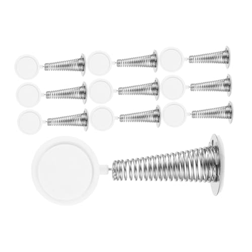 LIFKOME 10 Stück Armaturenbrett-spielzeugbasis Schüttelpuppenfeder DIY-tanzspielzeugbasis Ersatzfedern Ersatz-DIY-Auto-armaturenbrettkopfpuppe Silber von LIFKOME