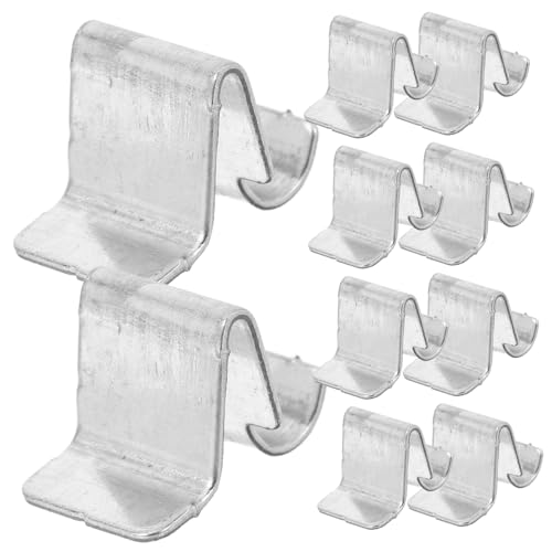 LIFKOME 10 Stück Verstellbare Metall Regalclips für Schränke Robuste Stützklammern zur Unterstützung von Küche und Bücherregal für Vielseitige Anwendung und Flexible von LIFKOME