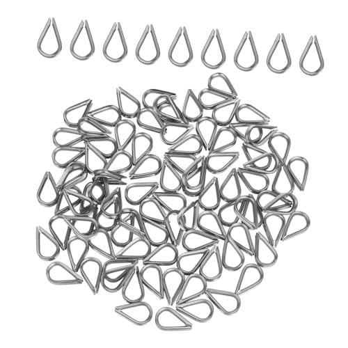LIFKOME 100 Stück Edelstahl Drahtseil Schutzkauschen Kabel Fingerschutz für Rigging und Abschleppen Korrosionsbeständig Langlebig Sichere Verbindung für Schwere Lasten LIFKOME 100 Stück Edelstahl Drahtseil Schutzkauschen Kabel Fingerschutz für Rigging und Abschleppen Korrosionsbeständig Langlebig Sichere Verbindung für Schwere Lasten von LIFKOME