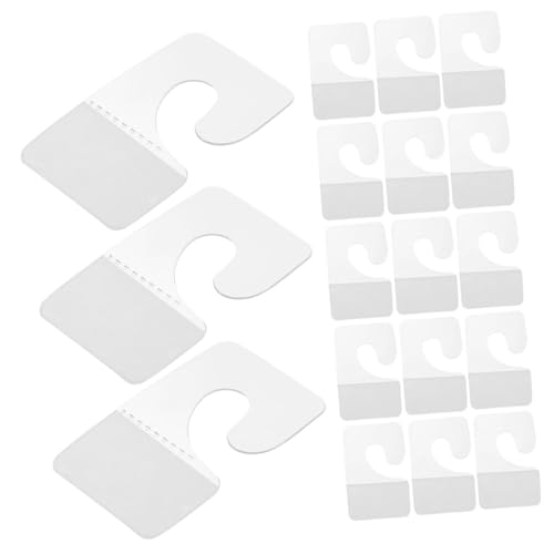 LIFKOME 100 Stück Selbstklebende PVC Haken Klare Aufhängetabs Für Einzelhandel Display Einfach Anzubringen Platzsparend Organisieren von LIFKOME