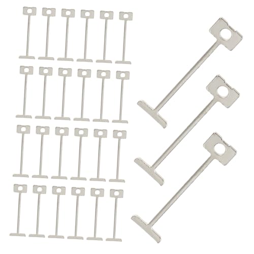 LIFKOME 100 Stück Wiederverwendbare Fliesen Nivelliernadeln aus Robustem Stahl Langlebige Ersatzteile für Fliesen Nivelliersystem Einfache DIY Fliesenverlegung und Präzise Nivellierung von LIFKOME
