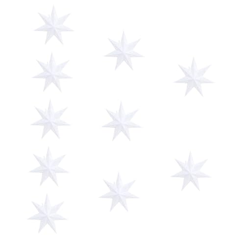 LIFKOME 10st Hochzeitsdeko Kronleuchter Tischdekorationen Sterne Aus Papier Chinesische Laternen Papierlaternen Stern Sternförmige Lampenabdeckung Aus Papier Festival-lichtabdeckung 3d von LIFKOME