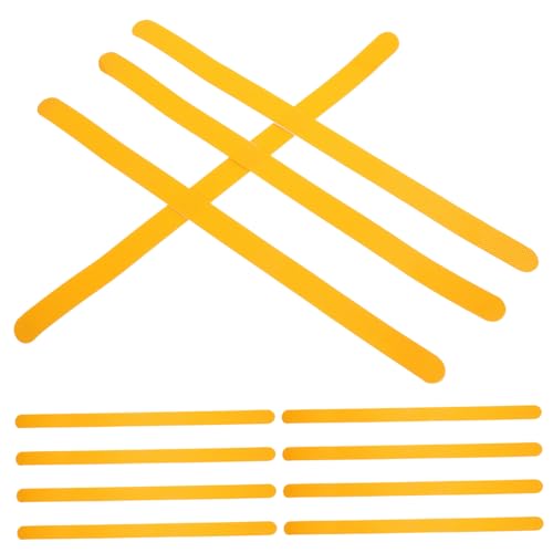 LIFKOME 12 Stck Teiliges Anti rutsch Sticker für Dusche und Badewanne Selbstklebende Gelbe Rutschfeste Streifen für Badezimmer Treppen und Fliesen Sicherer Halt Einfach Anzubringen von LIFKOME