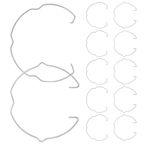 LIFKOME 12 Stück Teiliges Deckenleuchten Zubehör Federclips Haltefedern Einstellbare Ringclips für Spotlights Sicherer Halt Flexible Winkelanpassung für Büro Gewerbe von LIFKOME