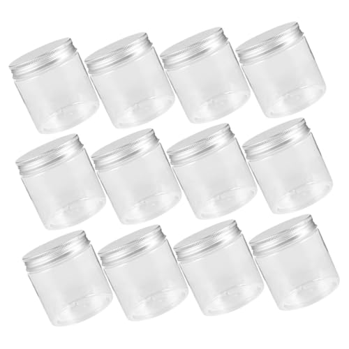 LIFKOME 12 Stück Teiliges Einmachglas Silberfarbenem Aluminiumdeckel Wiederverwendbare Kleine Vorratsgläser für Honig Gewürze Marmelade Dicht Verschließbar Tragbare Küchenaufbewahrung von LIFKOME