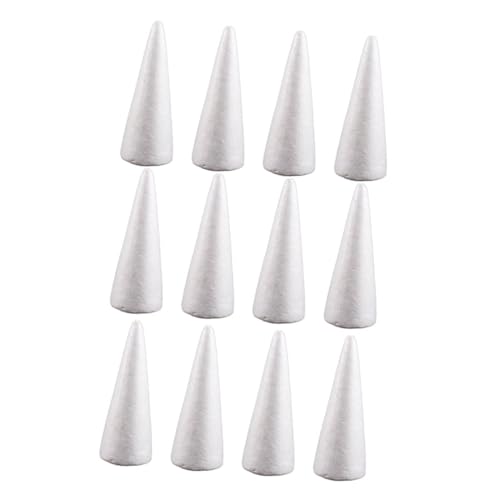 LIFKOME 12 Stück Teiliges Weiße Schaumstoffkegel Solide Polystyrol bastelmaterialien für DIY weihnachtsbaumdekoration Kinderhandwerk Kreative Tafel Tischmittelstücke LIFKOME 12 Stück Teiliges Weiße Schaumstoffkegel Solide Polystyrol bastelmaterialien für DIY weihnachtsbaumdekoration Kinderhandwerk Kreative Tafel Tischmittelstücke von LIFKOME