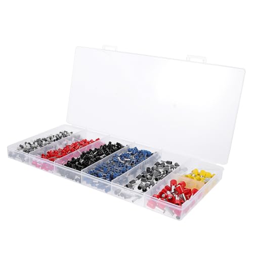 LIFKOME 1200 Stück Teiliges Crimp Terminals mit Isolierten Kabelverbindern Kaltgepresste Röhrchen in Aufbewahrungsbox Farbcodierte Steckverbinder für Auto Haus und Elektroinstallation LIFKOME 1200 Stück Teiliges Crimp Terminals mit Isolierten Kabelverbindern Kaltgepresste Röhrchen in Aufbewahrungsbox Farbcodierte Steckverbinder für Auto Haus und Elektroinstallation von LIFKOME