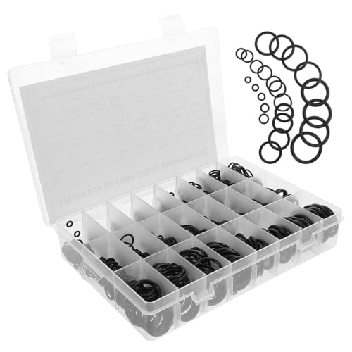 LIFKOME 1200 Stück Teiliges O ring Sortiment Gummidichtungen Dichtungsringe für Auto und Sanitär Reparatur Vielseitig Einsetzbar Verschiedene zur Abdichtung und Leckagebehebung von LIFKOME